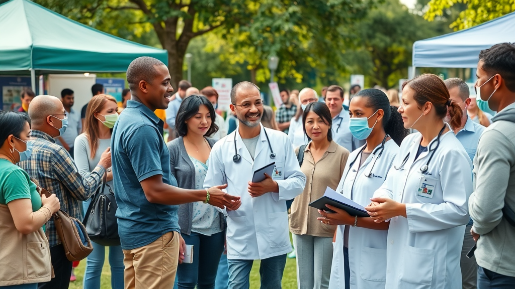 public health chronic disease management at community event