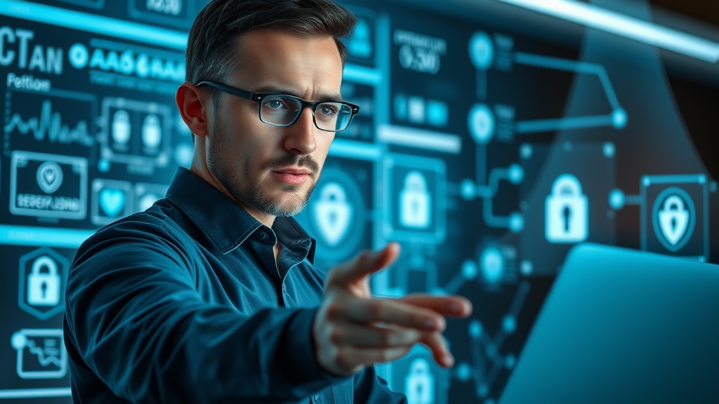 secure telehealth solution platform with IT professional ensuring data privacy and patient security for healthcare systems